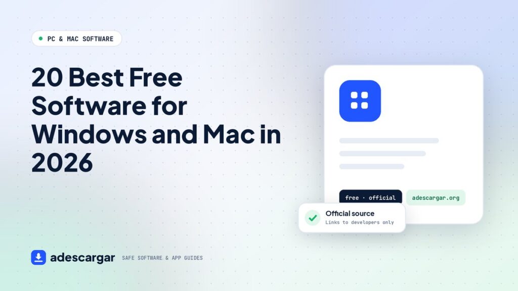 Best free software for Windows and Mac in 2026