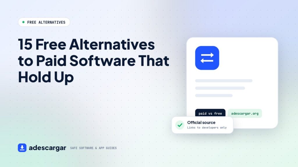 Free alternatives to paid software in 2026
