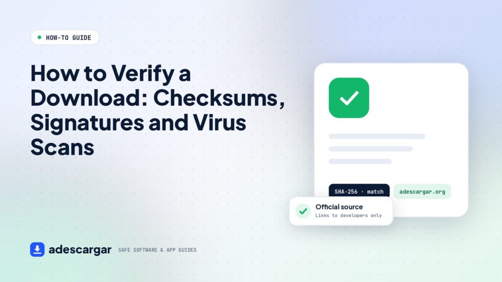 How to verify a download with checksums and digital signatures
